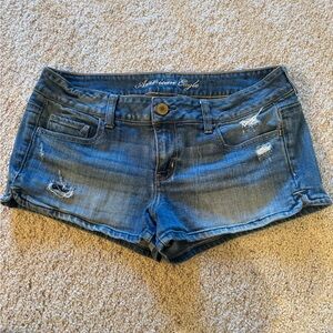 American Eagle Outfitters Blue Denim Distressed Women's Shorts size 10